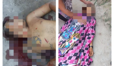 Vídeo – Veja o momento em que genro e sogra são assassinados no Mutirão