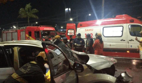 Acidente de transito deixa três vitimas feridas na Torquato tapajós