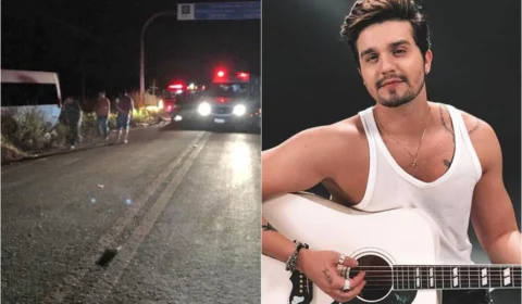 Luan Santana sofre acidente a caminho de show