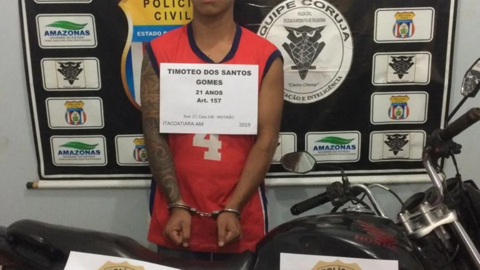 Assaltante envolvido em roubos a postos de combustíveis em Itacoatiara é preso