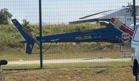 Helicóptero da SSP entra em pane durante decolagem no aeroclube de Manaus