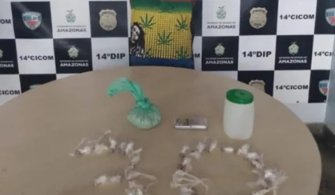 Após denúncia de agressão contra  mulher, polícia prende suspeito com drogas