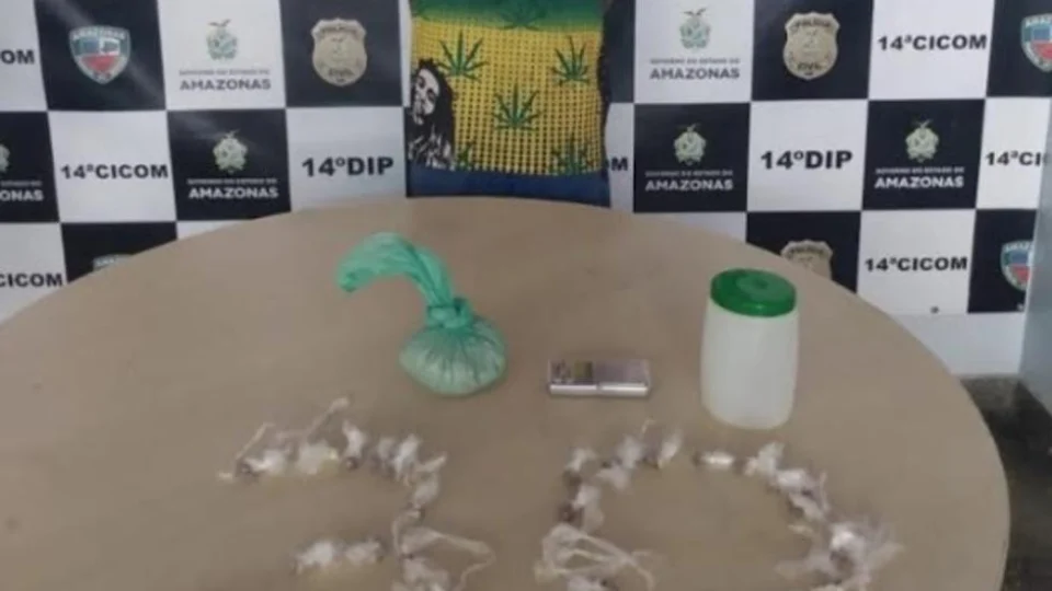 Após denúncia de agressão contra  mulher, polícia prende suspeito com drogas