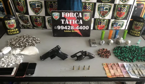 Onze são presos e sete adolescentes apreendidos pela polícia no fim de semana, em Manaus