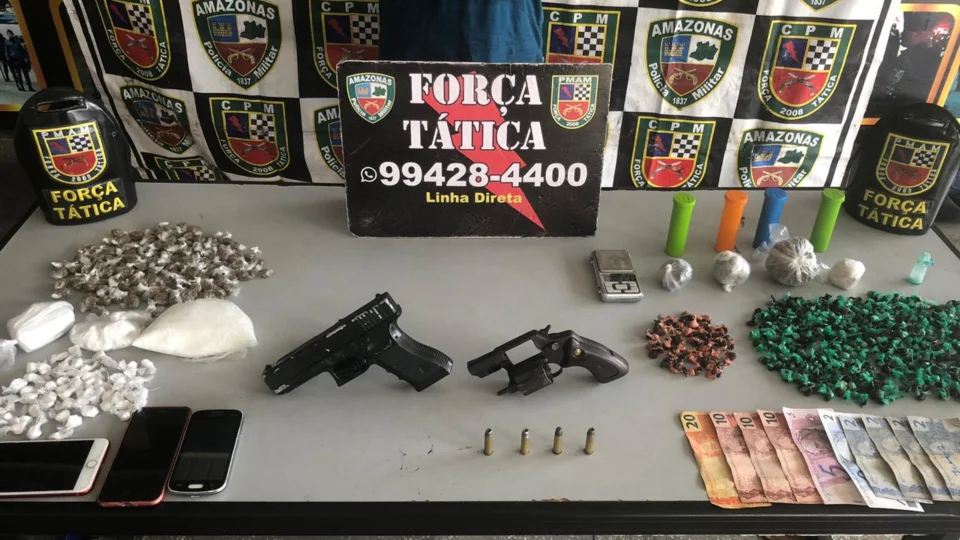 Onze são presos e sete adolescentes apreendidos pela polícia no fim de semana, em Manaus