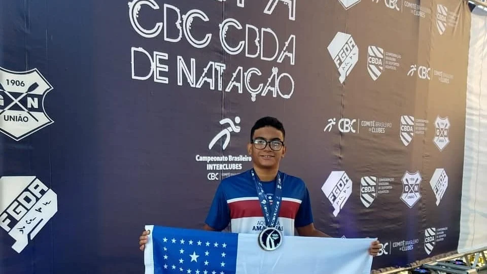 Amazonense garante medalhas de prata na Copa CBC CBDA de Natação