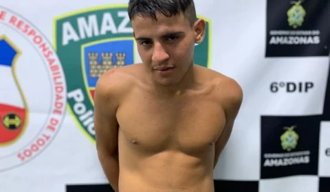 “Novinho” suspeito de tráfico de drogas é preso com entorpecentes e arma na zona Norte de Manaus