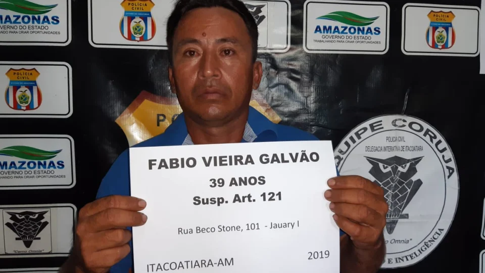 Foi preso: homem tentou matar vizinho com 7 facadas, vítima ficou paraplégica e perdeu a visão no AM