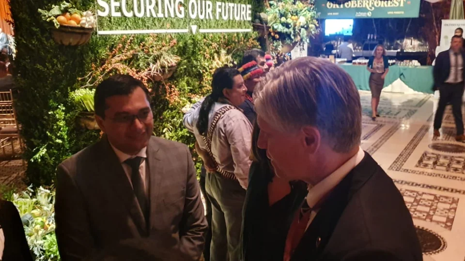 Em conversa com Wilson Lima, ministro da Noruega afirma que país quer parceria com Amazonas mesmo sem o Fundo Amazônia