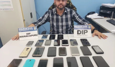 Em duas semanas, polícia recupera 23 celulares de roubos ou furtos em Manacapuru