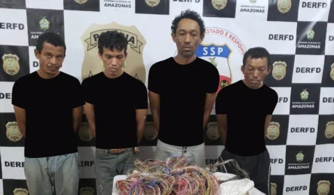 Polícia prende grupo por furtos de fios de cobre de empresa de telefonia