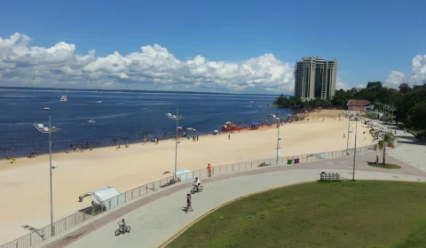 Praia da Ponta Negra ficará fechada nos dias do Boi Manaus e reabre na sexta, dia 25