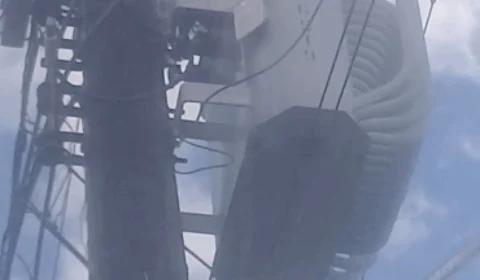 Transformador em chamas preocupa moradores do bairro Colônia Terra Nova