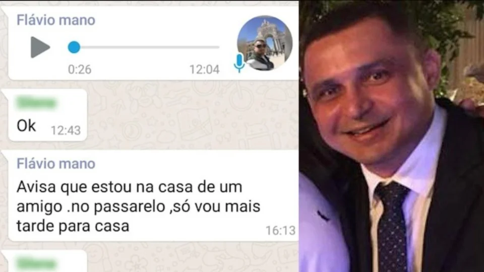 Caso Flávio: “Avisa que estou na casa de um amigo, no passaredo”, disse o engenheiro, em mensagem para irmã