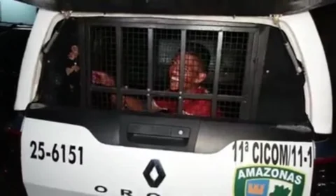 Homem foi pego em flagrante após tentar roubar carros em estacionamento de supermercado, no Coroado