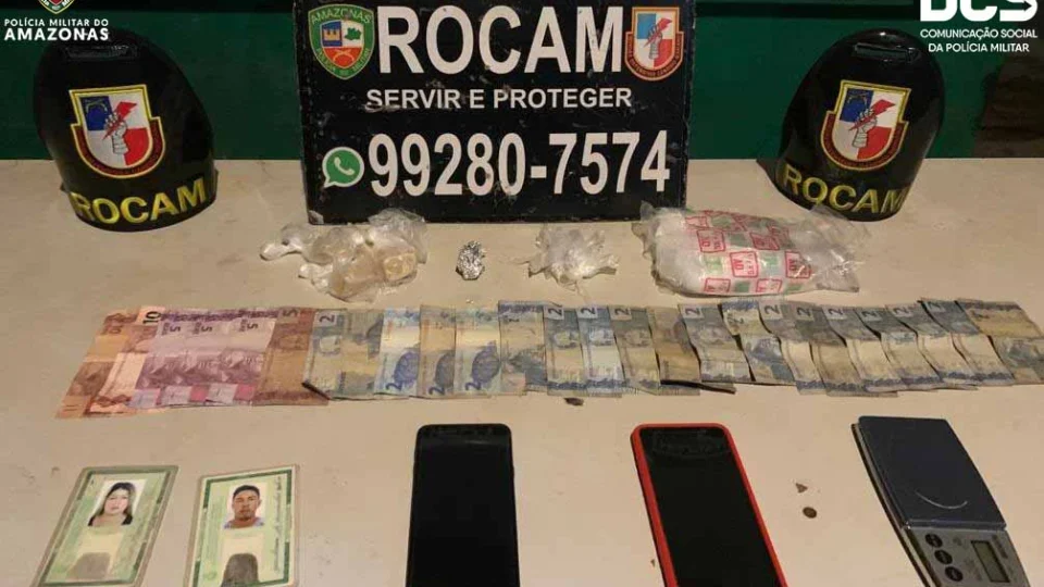 PM detém mãe e filho em posse de entorpecentes em Maués