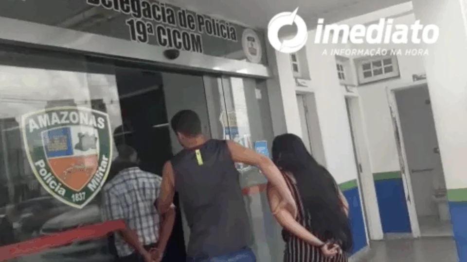 Casal é preso em flagrante aplicando golpe de R$ 50 mil reais em financiadora em Manaus