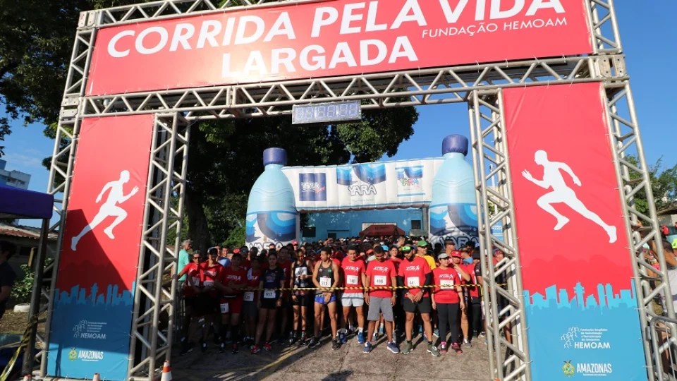 Fundação Hemoan promoveu 17ª edição da Corrida Pela Vida, neste domingo