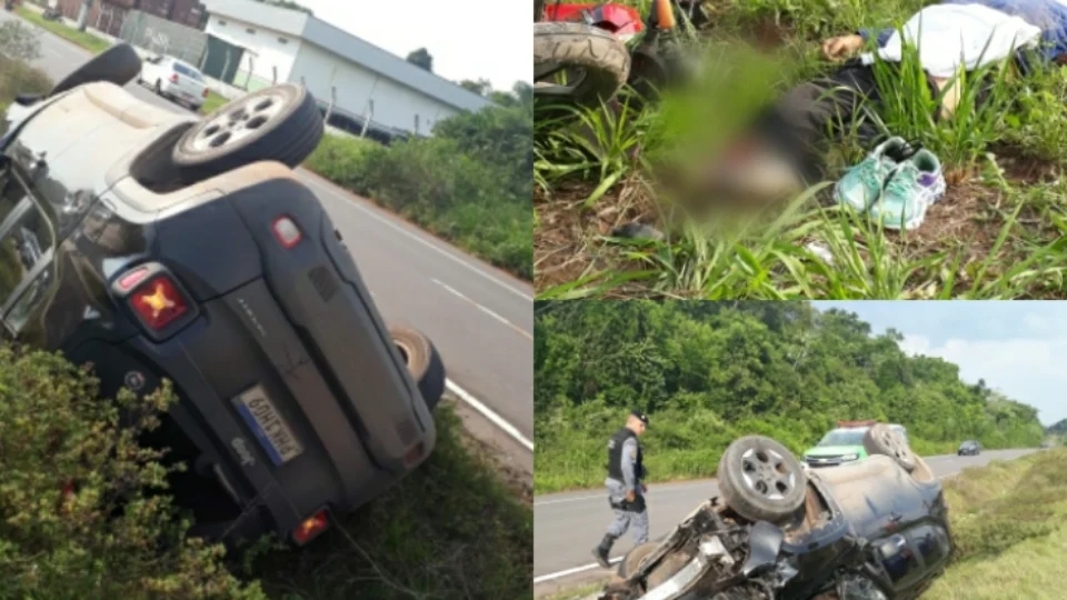 Motociclista morre em colisão com Jeep na AM-070