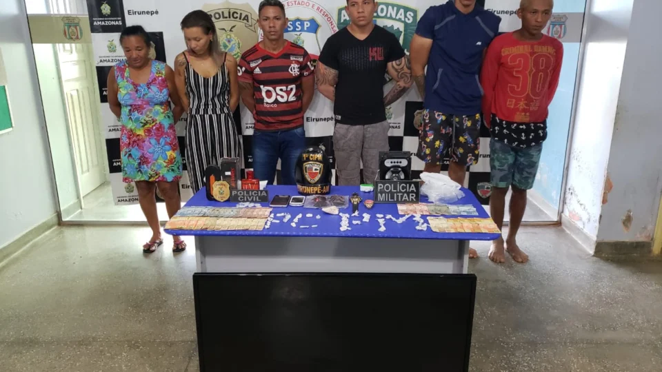 Operação da Polícia Civil em Eirunepé prende 6 pessoas envolvidos com tráfico de drogas