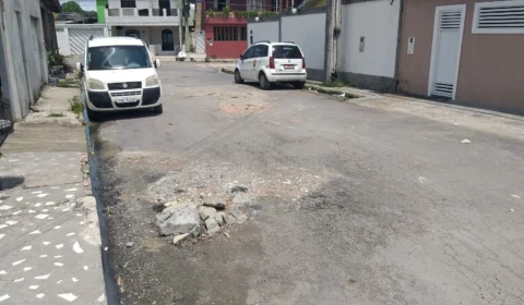 Buracos tomam conta de várias ruas no Conjunto Boas novas