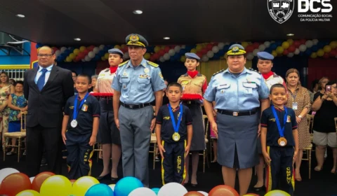 PM realiza solenidade de conclusão do 1º ano do Ensino Fundamental do CMPM V