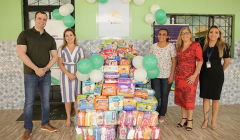 Detran-AM e FPS doam cerca de 400 fraldas descartáveis ao abrigo Monte Salém
