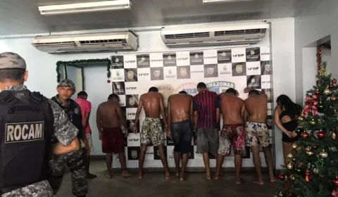 Rocam prende quadrilha em uma praia no bairro Mauazinho