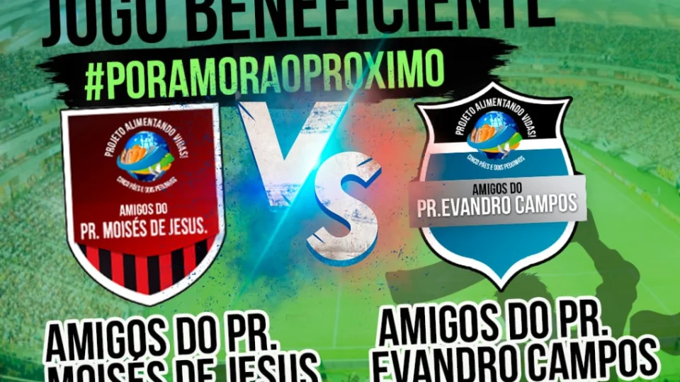 Solidariedade: projeto realiza Futebol Beneficente para arrecadar alimentos e doar para a comunidade carente