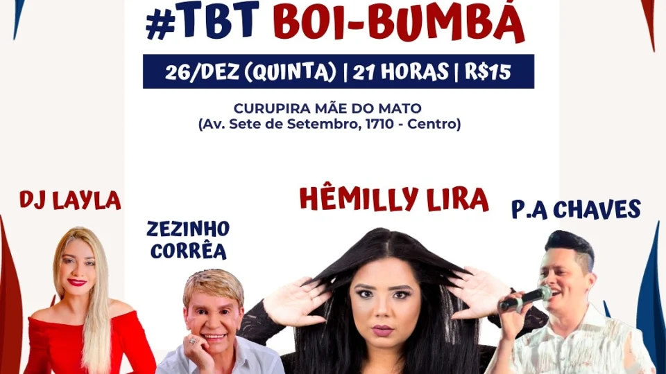 Vamo de #tbt? Evento relembra Toadas clássicas, nesta quinta (26). Saiba mais!