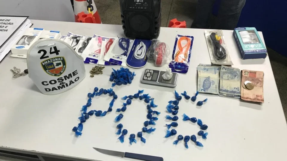 Polícia Militar detém suspeito de furto e tráfico de entorpecentes durante Ação Tentáculos no centro de Manaus