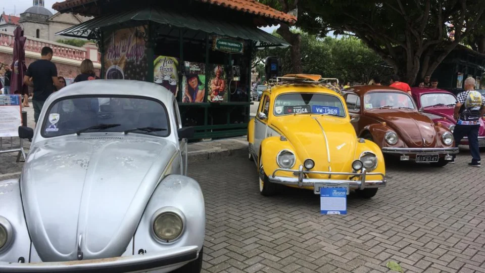 Exposição em comemoração ao ‘Dia Nacional do Fusca’ é realizada no  Centro Histórico de Manaus