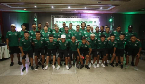 Futebol: elenco do Manaus FC e novos patrocinadores são apresentados aos torcedores