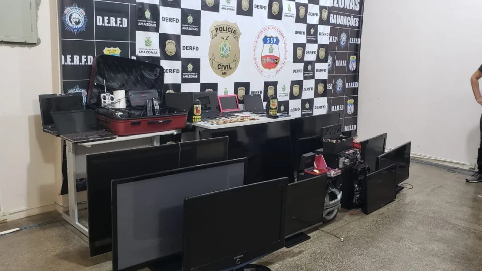 Quadrilha de roubos a residências é presa durante operação integrada coordenada pela SSP-AM