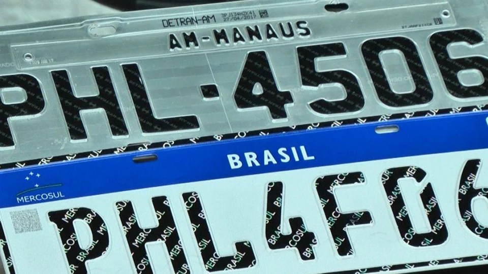 Novas placas de veículos serão obrigatórias a partir de 31 de janeiro