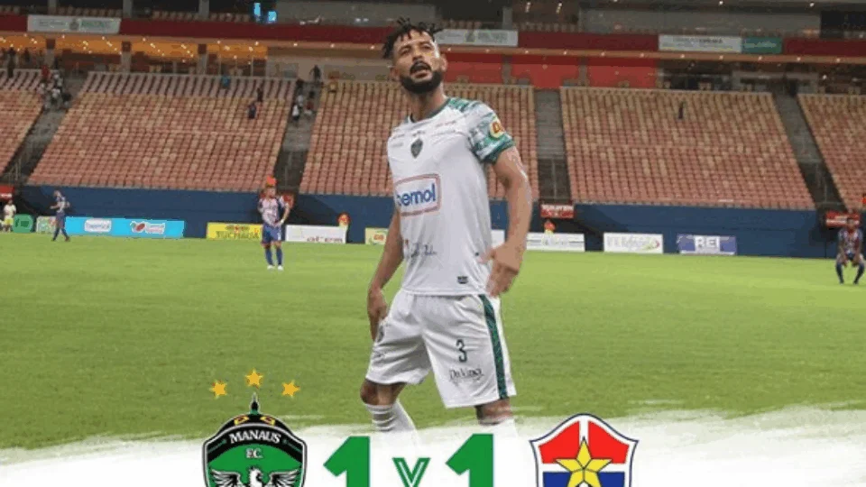 Após empate no último minuto, Manaus FC está classificado para a final do Amazonense