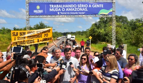 Wilson Lima inaugura Ramal do Cinturão Verde, no Careiro Castanho, e anuncia investimentos no município