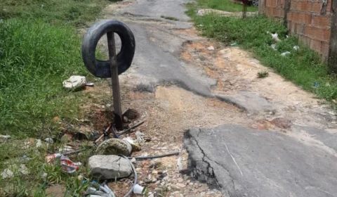 Moradores da comunidade Fazendinha reclamam de obras inacabadas