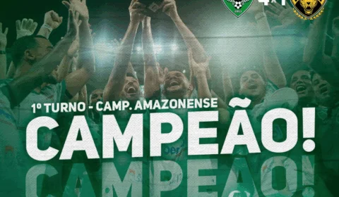 Manaus FC é o campeão do primeiro turno do ‘Barezão’ com goleada em cima do invicto Amazonas FC