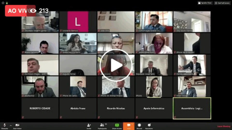 Ao Vivo – Assembleia Legislativa realiza primeira sessão virtual