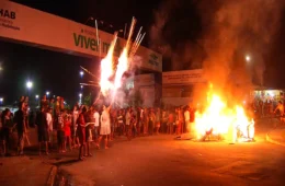Moradores do Viver Melhor vivem noite de pânico devido manifestantes da ocupação irregular Monte Horebe