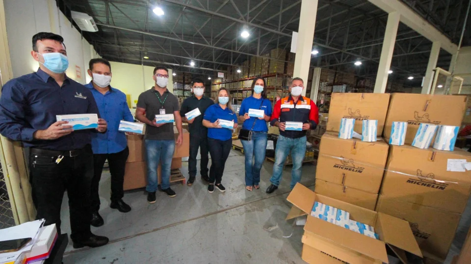 50 mil máscaras cirúrgicas, doadas pela Michelin, serão destinadas aos hospitais de combate ao Covid-19