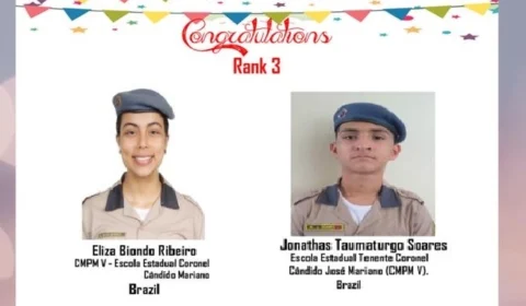 Alunos do Colégio Militar  se destacam em competição de matemática internacional online