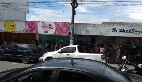Aglomerações: após saque presencial ser liberado, casas lotéricas lotam em Manaus. Veja vídeo!