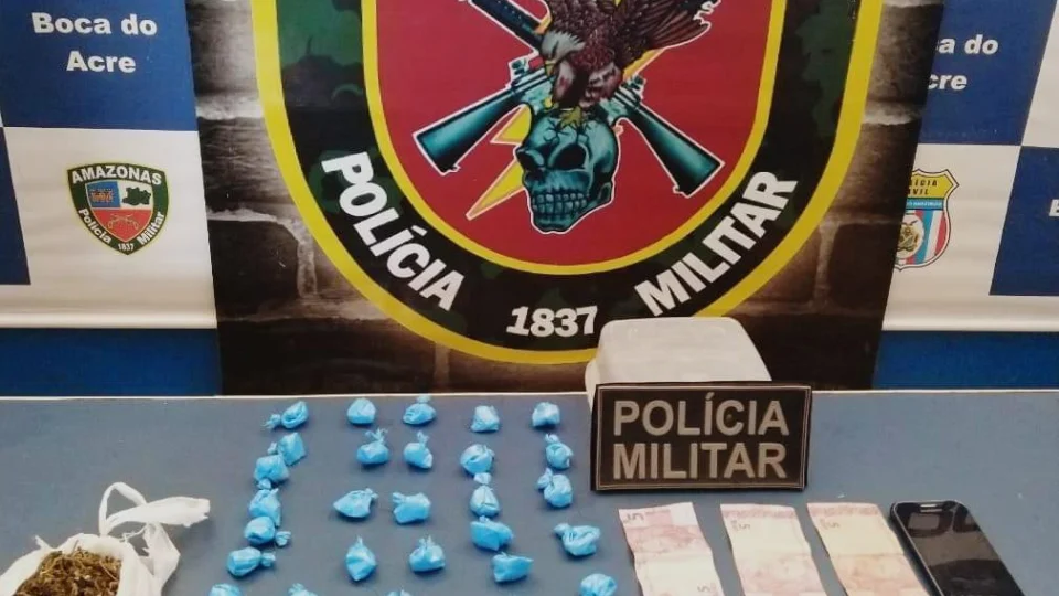 No interior, Polícia Militar prende sete pessoas e apreende drogas