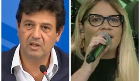 Em live de Marília Mendonça o ministro da Saúde Henrique Mandetta parabeniza a cantora