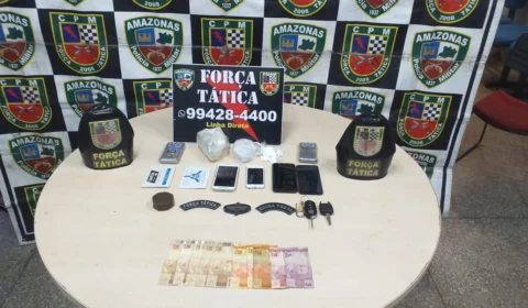 Força Tática prende traficante no momento em que iria entregar drogas no Jorge Teixeira