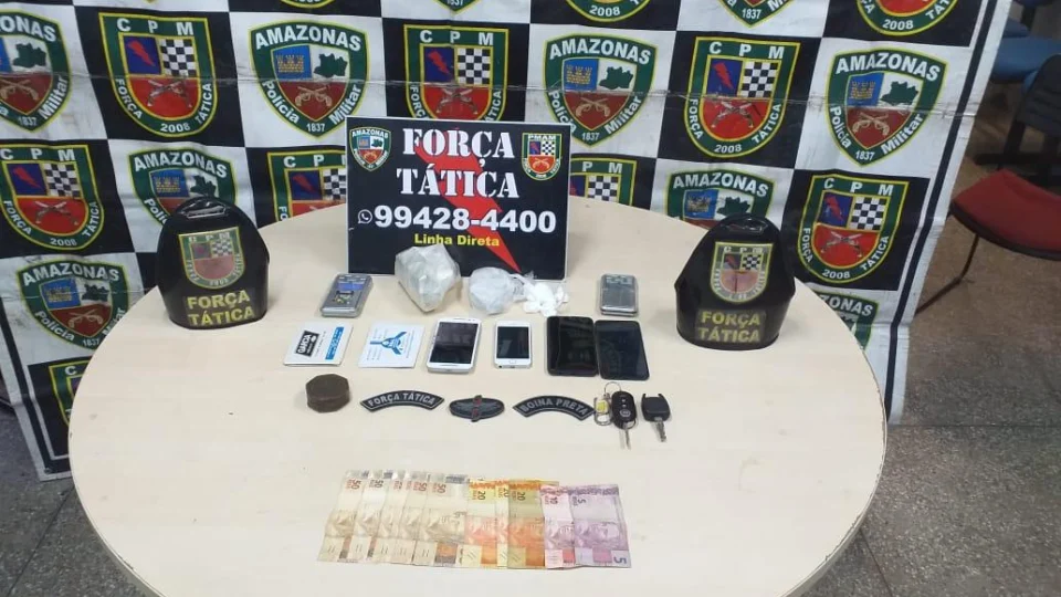 Força Tática prende traficante no momento em que iria entregar drogas no Jorge Teixeira