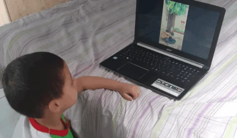 Metodologia de ensino à distância é implantado em pré-escola da PM