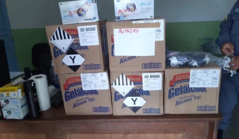Polícia Militar intensifica envio de EPIs e materiais de higiene para uso de equipes no interior